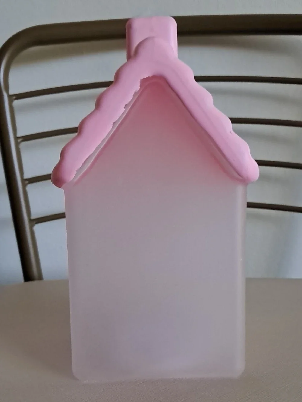 Pink Floral Birdhouse Accent Lantern with Hand-Painted Bird